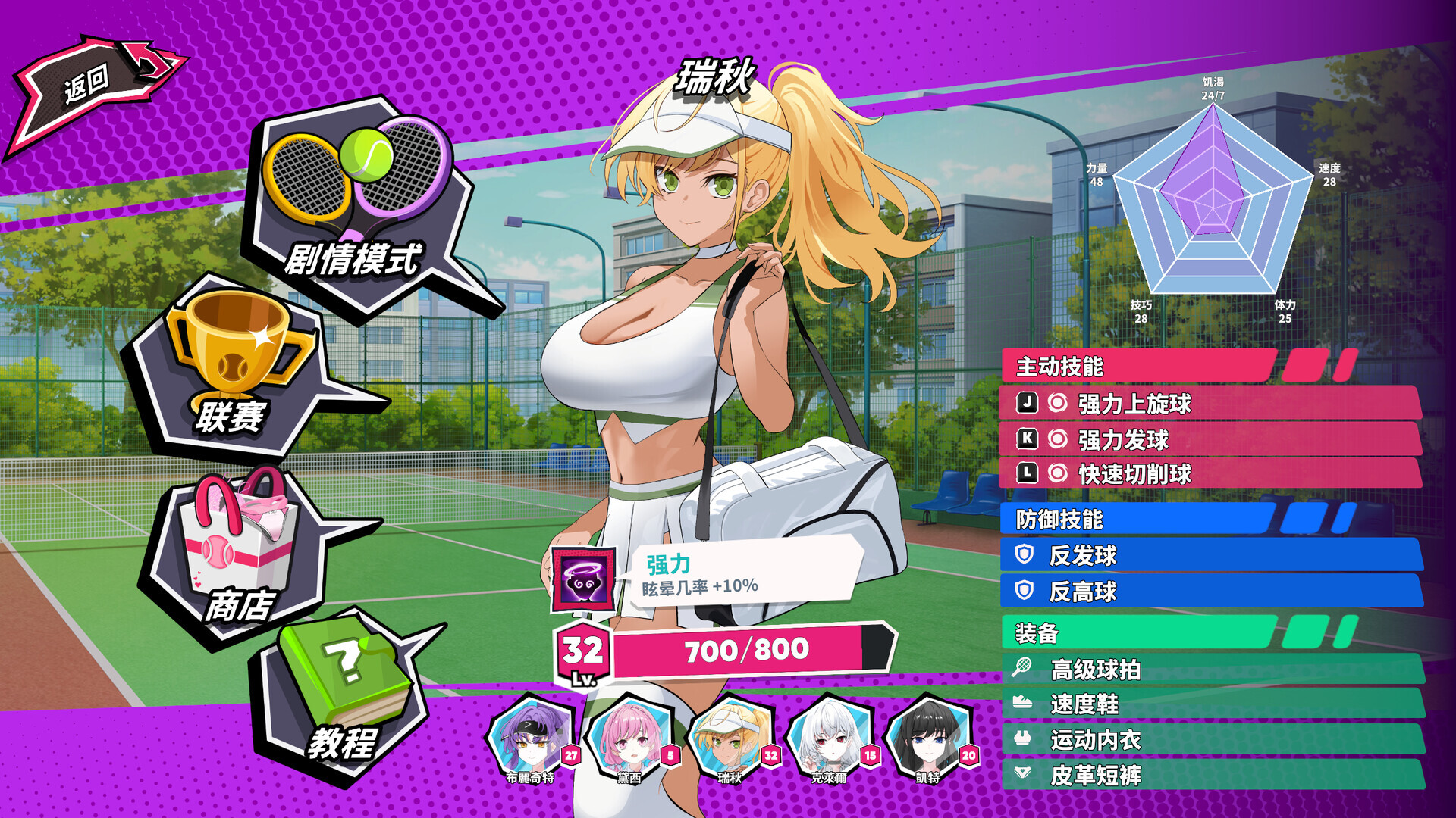 图片[2]-【亚洲风SLG/动态/PC】网球天使 TENNIS ANGELS EX STEAM官方中文步兵版 [PC]-咔游