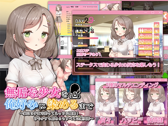 【日式SLG/互动养成/援交露出/PC】将纯真少女调教成我喜欢的模样～收留无家可归的少女并进行情色开发！宠爱还是欺凌全凭我的喜好～   AI汉化版 [PC]-咔游